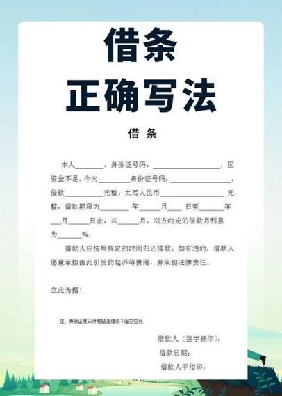 借条怎么写才具有法律效力？（必备要素）