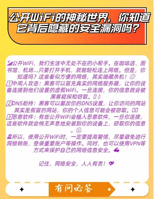 公共WiFi使用风险与防范措施