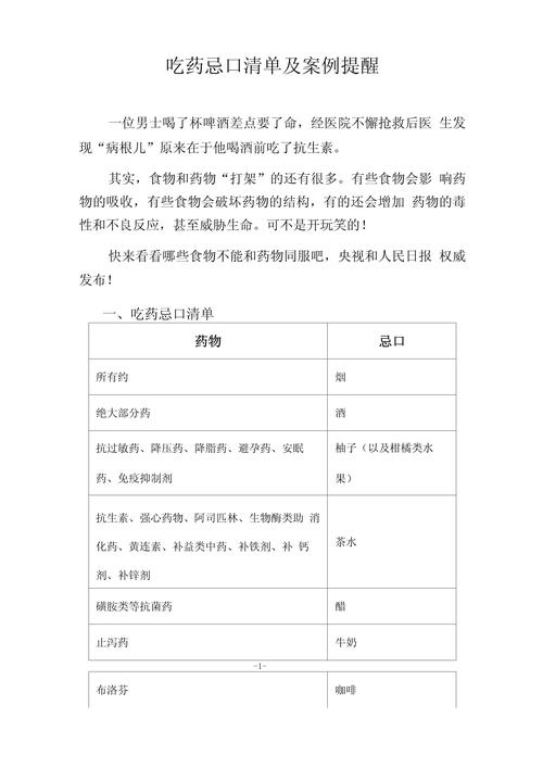吃药时绝对不能碰的几种食物