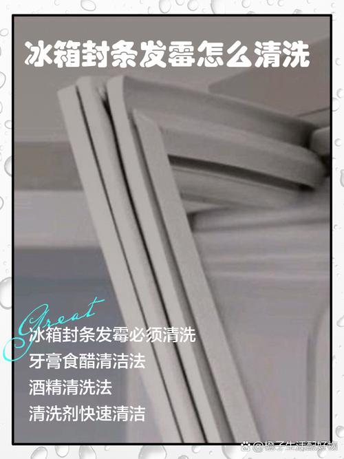 冰箱门封条发霉？酒精棉片轻松擦净！