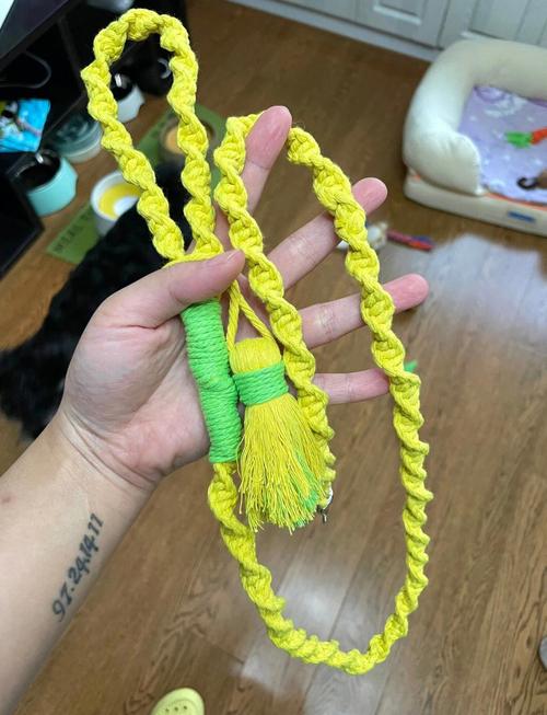 旧毛巾改宠物牵引绳？编织「麻花辫加固」